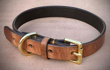 Handmade Leather Dog Collars - CK Leather Dog Collars